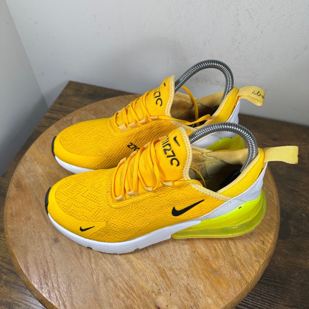 Nike Air Max 270 Womens University Gold Volt Sneakers CK1675-700 Size 7 - Picture 7 of 8